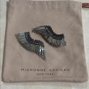 Mignonne Gavigan Silver and Wing Earrings